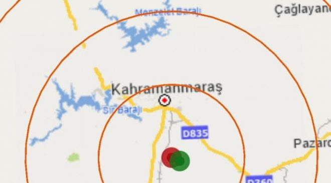 Kahramanmaraş’ta 4.2 şiddetinde deprem!