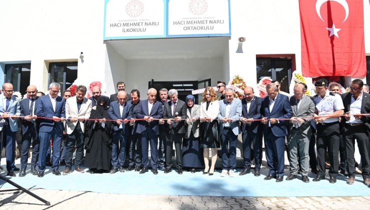 Kahramanmaraş’ta, Hacı Mehmet Narlı İlkokulu ve Ortaokulu Açılış Töreni Düzenlendi