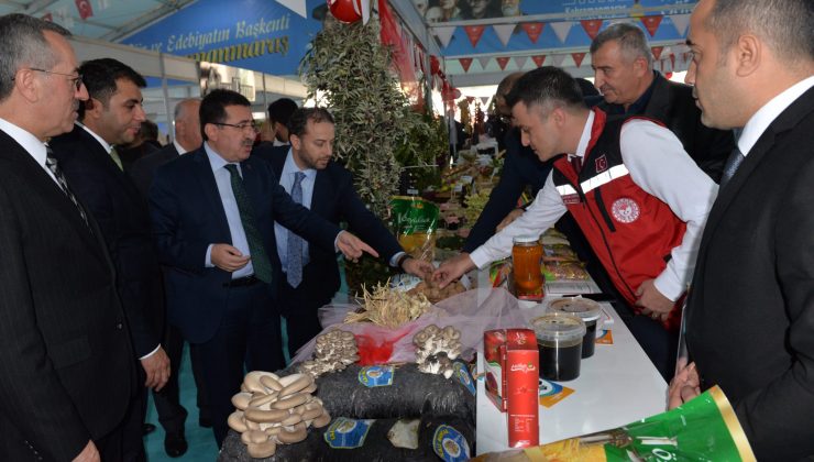 Afşin’de üretilen ürünler Kahramanmaraş’ta yoğun ilgi gördü