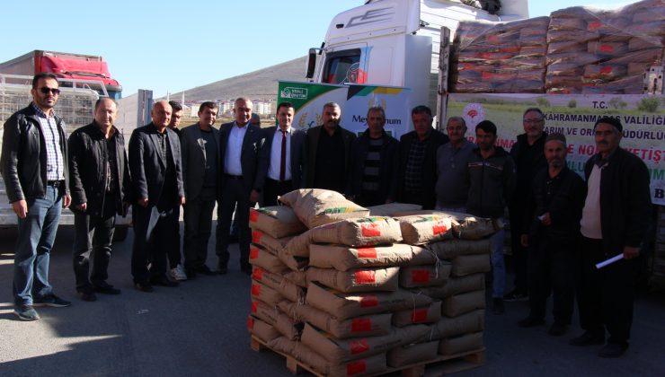 Afşin’de, 63 Çiftçiye 50 Ton Nohut Tohumu Dağıtıldı