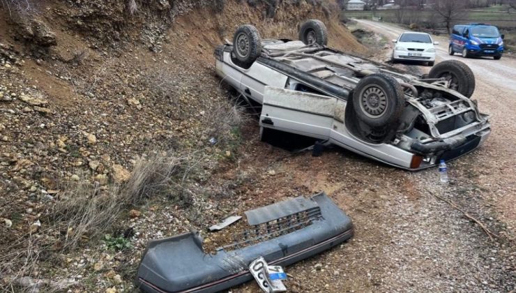 Afşin’de Takla Atan Araçta 2 Kişi Yaralandı!