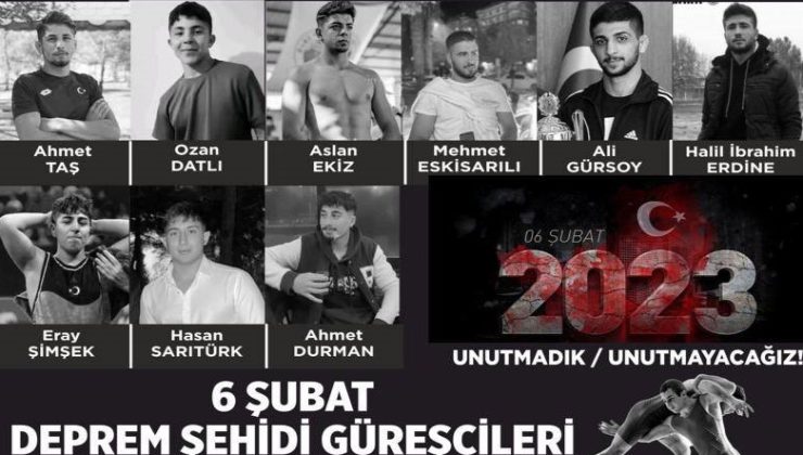 Afşin’de Deprem Şehidi Güreşçiler İçin Anma Turnuvası Düzenlenecek