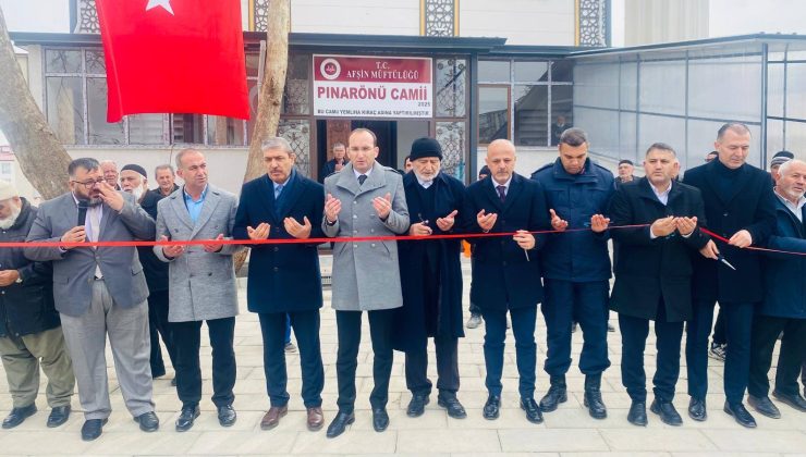 Afşin’de, Pınarönü Camii Yeniden İbadete Açıldı!