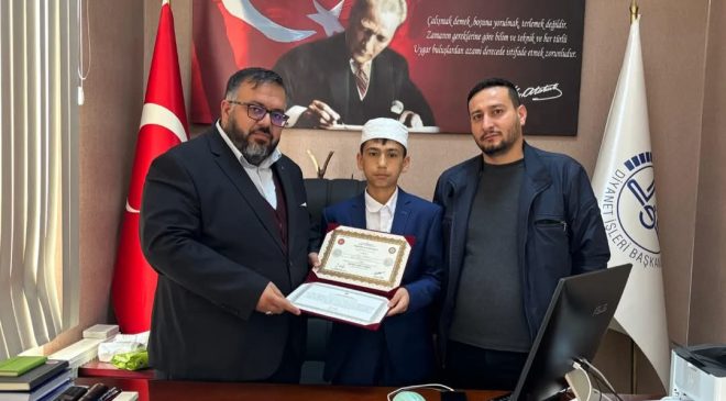 Vali Mustafa Çiftçi Yatılı Kur’an Kursu’ndan Bir Hafız Daha Yetişti