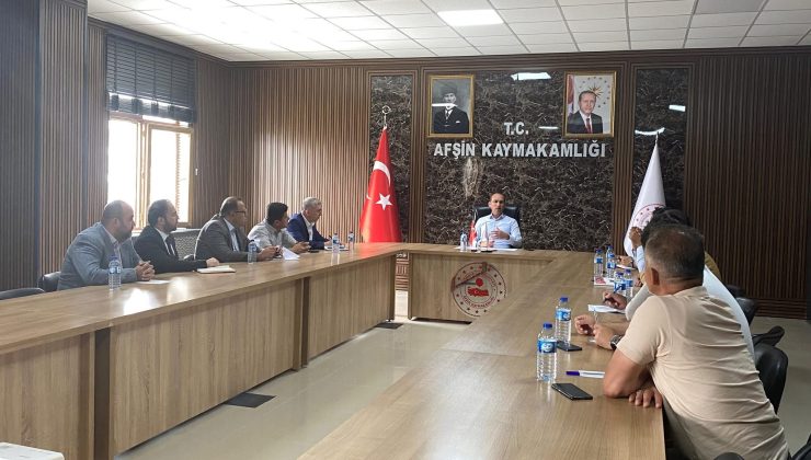 Afşin’de “Geçici Yaşam Merkezlerinin Tahliye Süreci” Toplantısı Gerçekleştirildi