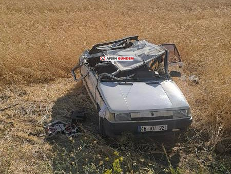 Afşin’de Otomobil Takla Attı, 7 Kişi Yaralandı