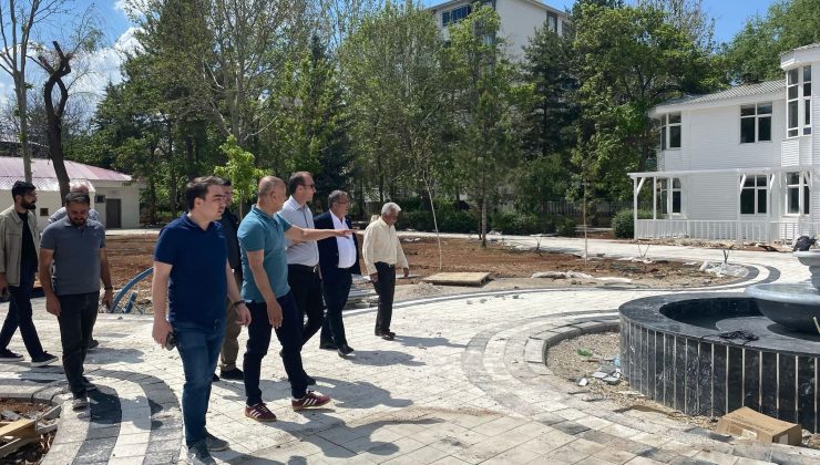 Afşin Atatürk Parkı’nda Yenileme Çalışmaları Sürüyor