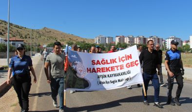 Afşin’de Sağlıklı Yaşam İçin Adım Adım Farkındalık Yürüyüşü