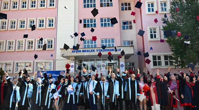 Afşin MYO ve Sağlık Yüksekokulunda Mezuniyet Coşkusu