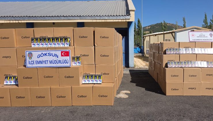 Göksun Yolunda Kaçak Makaron Operasyonu,6 Milyon Adet Ele Geçirildi