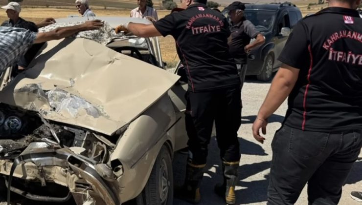 Afşin Berçenek Mahallesi’nde Trafik Kazası, 2 Yaralı