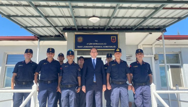 Kaymakam Sarıdoğan, Tanır Jandarma Karakolu’nu Ziyaret Etti
