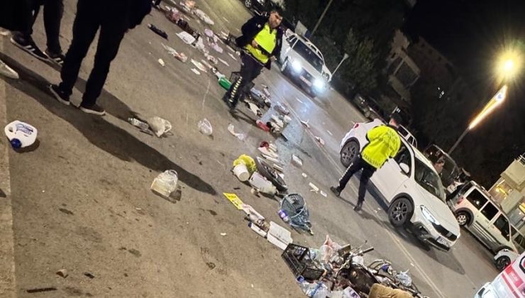 Afşin’de Çöp Toplayan Motosikletli Vatandaşa Araç Çarptı