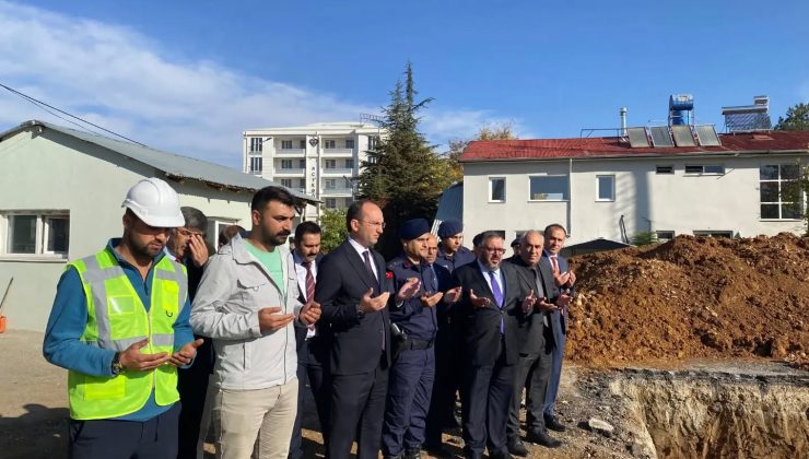 Afşin İlçe Jandarma Komutanlığı Hizmet Binası Temeli Dualarla Atıldı