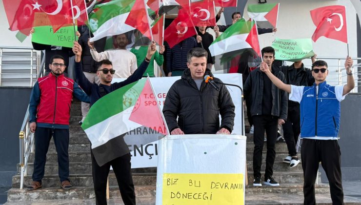 Afşinli Gençlerden Filistin’e Anlamlı Destek