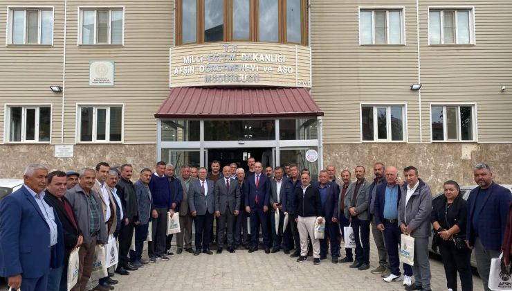 Afşin’de Muhtarlarla Gönül Sofrasında Buluşma