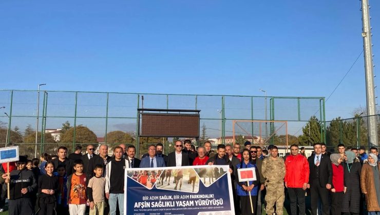 Afşin’de Trafiğe ve Hareketsizliğe Karşı ‘Sağlıklı’ Yürüyüş!