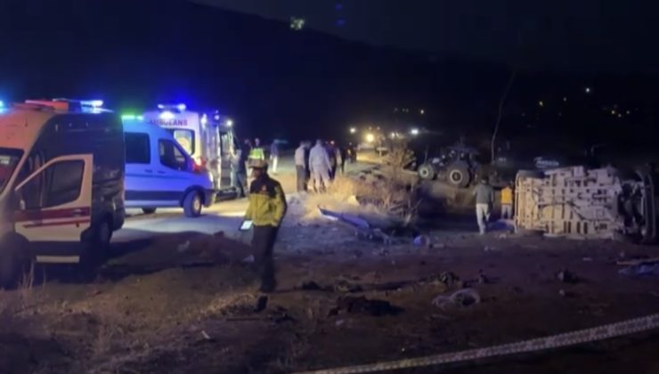 Göksun’da Feci Kaza, İşçi Servisi Şarampole Devrildi, 2 Ölü 10 Yaralı