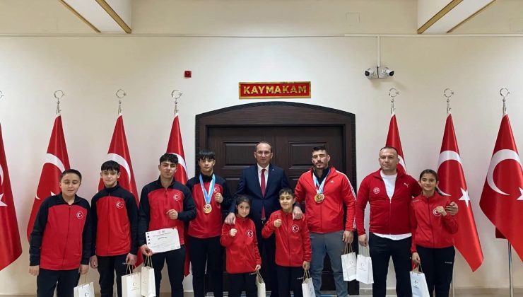 Afşinli Sporculardan Türkiye Şampiyonluğu, Kaymakam Sarıdoğan’dan Tebrik
