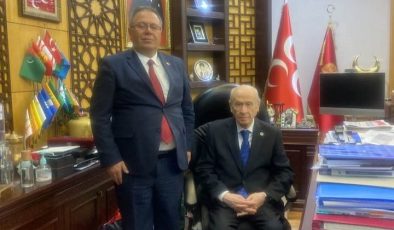 Ahmet Biçici Ankara’da, MHP Lideri Bahçeli ile Görüştü