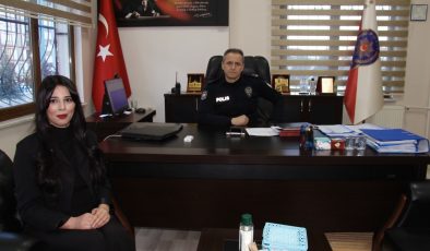 AFŞİN GÜNDEM’DEN İLÇE EMNİYET MÜDÜRÜ BAHADIR TAPHASAN’A “HAYIRLI OLSUN” ZİYARETİ