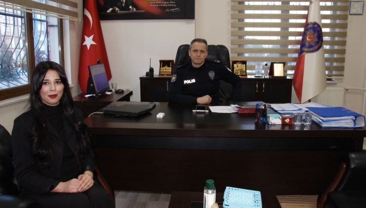AFŞİN GÜNDEM’DEN İLÇE EMNİYET MÜDÜRÜ BAHADIR TAPHASAN’A “HAYIRLI OLSUN” ZİYARETİ