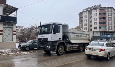 Afşin’de Yoğun Kar Yağışına Rağmen Kapalı Mahalle Kalmadı