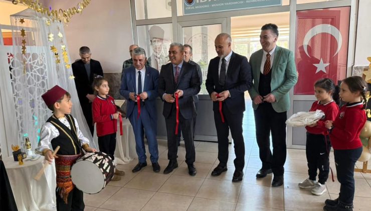 Afşinbey İlkokulu’nda Yeni Kütüphane Açıldı