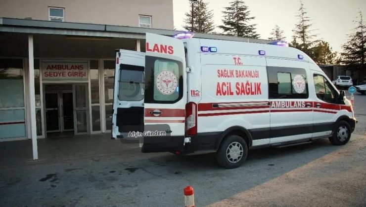 Afşin’de Vücuduna Demir Saplanan İşçi Hastaneye Kaldırıldı