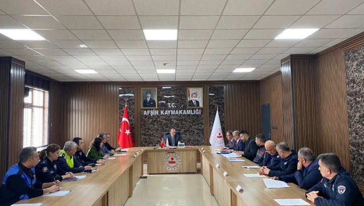 Afşin’de Güvenli Gelecek İçin Stratejik Toplantı