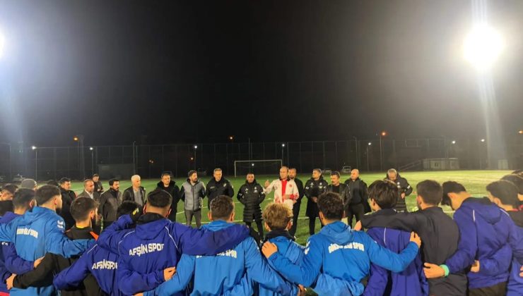 Kaymakam Sarıdoğan’dan Afşin Spor’a Moral Ziyareti