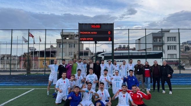 AFŞİN SPOR GALİBİYETLE DÖNDÜ: 2-0