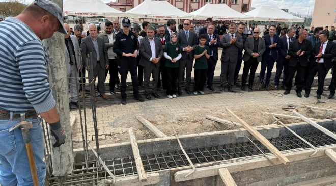 Afşin’de Tatbikat Camii İçin Temel Atma Töreni Gerçekleştirildi