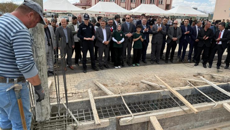 Afşin’de Tatbikat Camii İçin Temel Atma Töreni Gerçekleştirildi