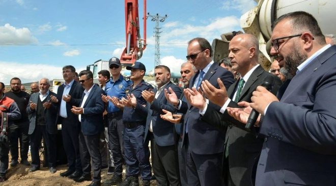 Erçene Mahallesi’nde 250 Kişilik Caminin Temeli Dualarla Atıldı