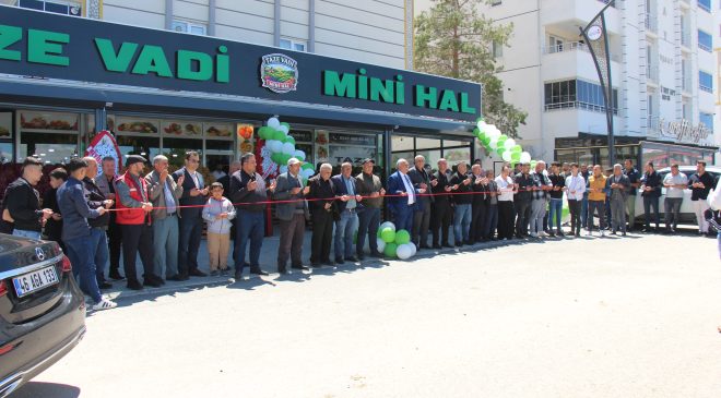 Afşin’de Taze Vadi Mini Hal Hizmete Açıldı