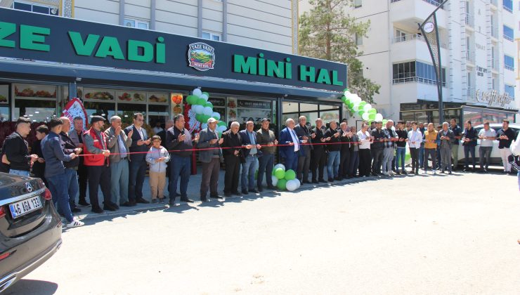 Afşin’de Taze Vadi Mini Hal Hizmete Açıldı