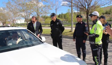 Afşin’de, Jandarma ve Emniyet Ekiplerinden Ortak Trafik Denetimi