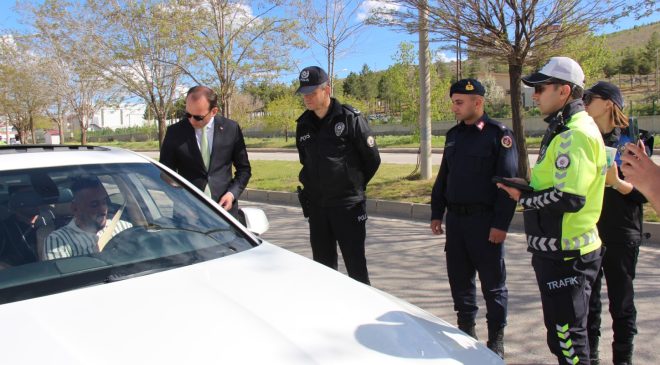 Afşin’de, Jandarma ve Emniyet Ekiplerinden Ortak Trafik Denetimi
