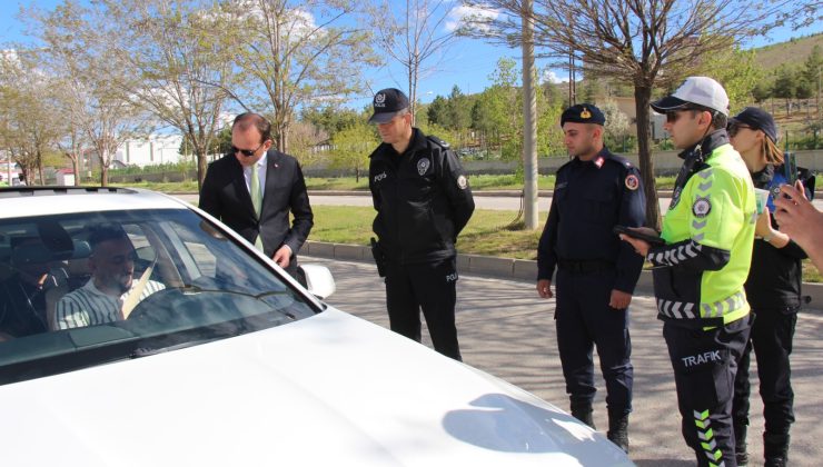 Afşin’de, Jandarma ve Emniyet Ekiplerinden Ortak Trafik Denetimi