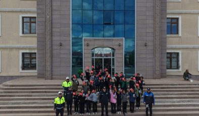 Afşin’de Geleceğin Yayaları Görev Başında, Trafik Kuralları Uygulamalı Öğretildi