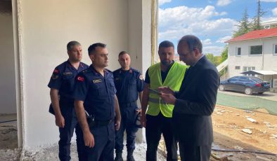 Afşin İlçe Jandarma Komutanlığı Yeni Hizmet Binasında Çalışmalar Devam Ediyor