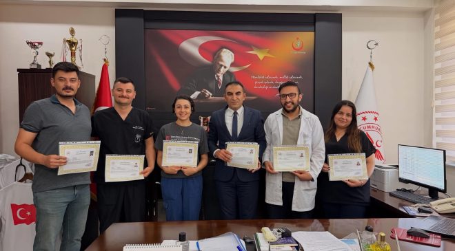 Afşin Devlet Hastanesi’nde 5 Uzman Hekime Başarı Belgesi