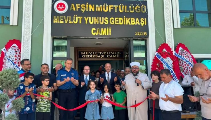 Yeşilyurt Mahallesi’nde Mevlüt Yunus Gedikbaşı Camii İbadete Açıldı