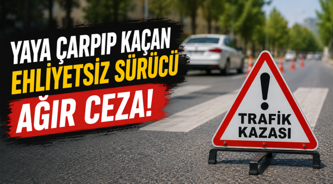 Afşin’de Yayaya Çarpıp Kaçan Ehliyetsiz Sürücüye Ağır Ceza