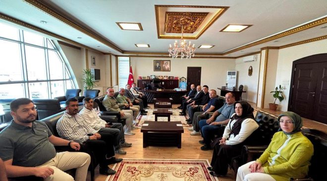 Afşin’de Kaymakam Arslantürk’e Hayırlı Olsun Ziyareti
