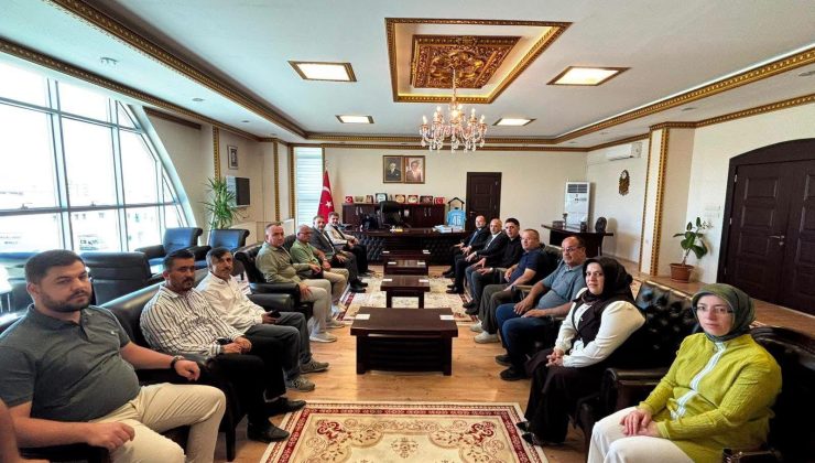 Afşin’de Kaymakam Arslantürk’e Hayırlı Olsun Ziyareti