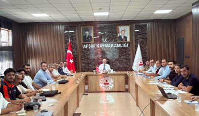 AFŞİN’DE DEPREM SONRASI ÇALIŞMALAR MASAYA YATIRILDI