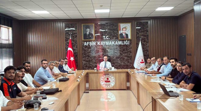 AFŞİN’DE DEPREM SONRASI ÇALIŞMALAR MASAYA YATIRILDI