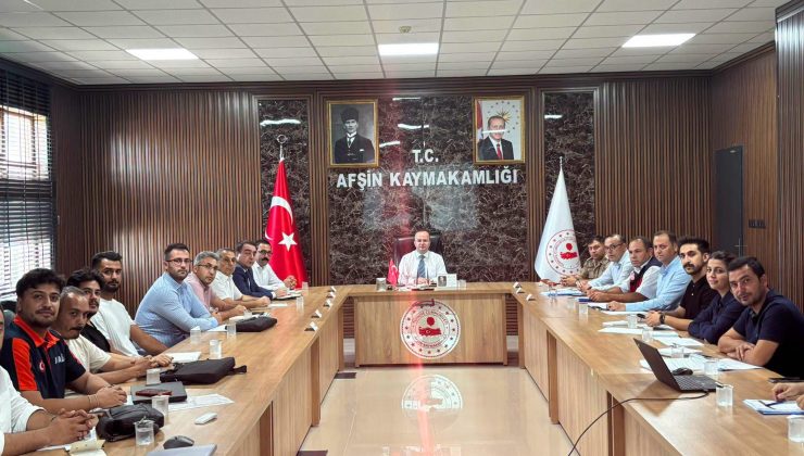 AFŞİN’DE DEPREM SONRASI ÇALIŞMALAR MASAYA YATIRILDI